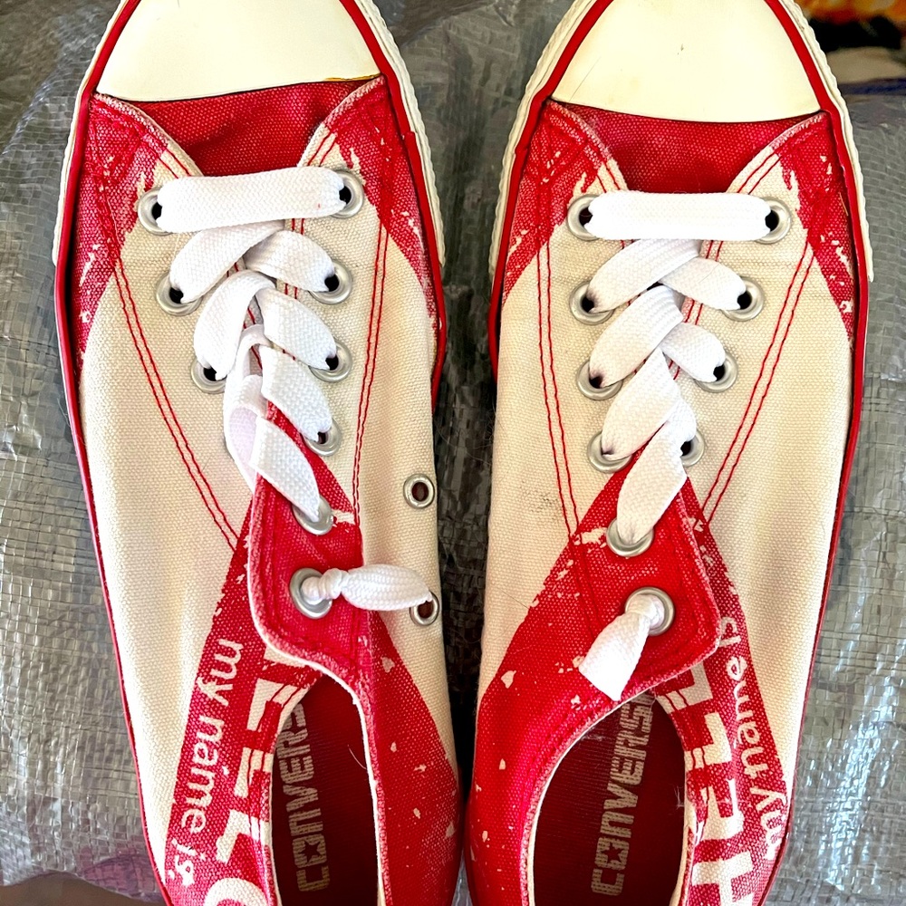 Gently Used “Hello my name is” Converse